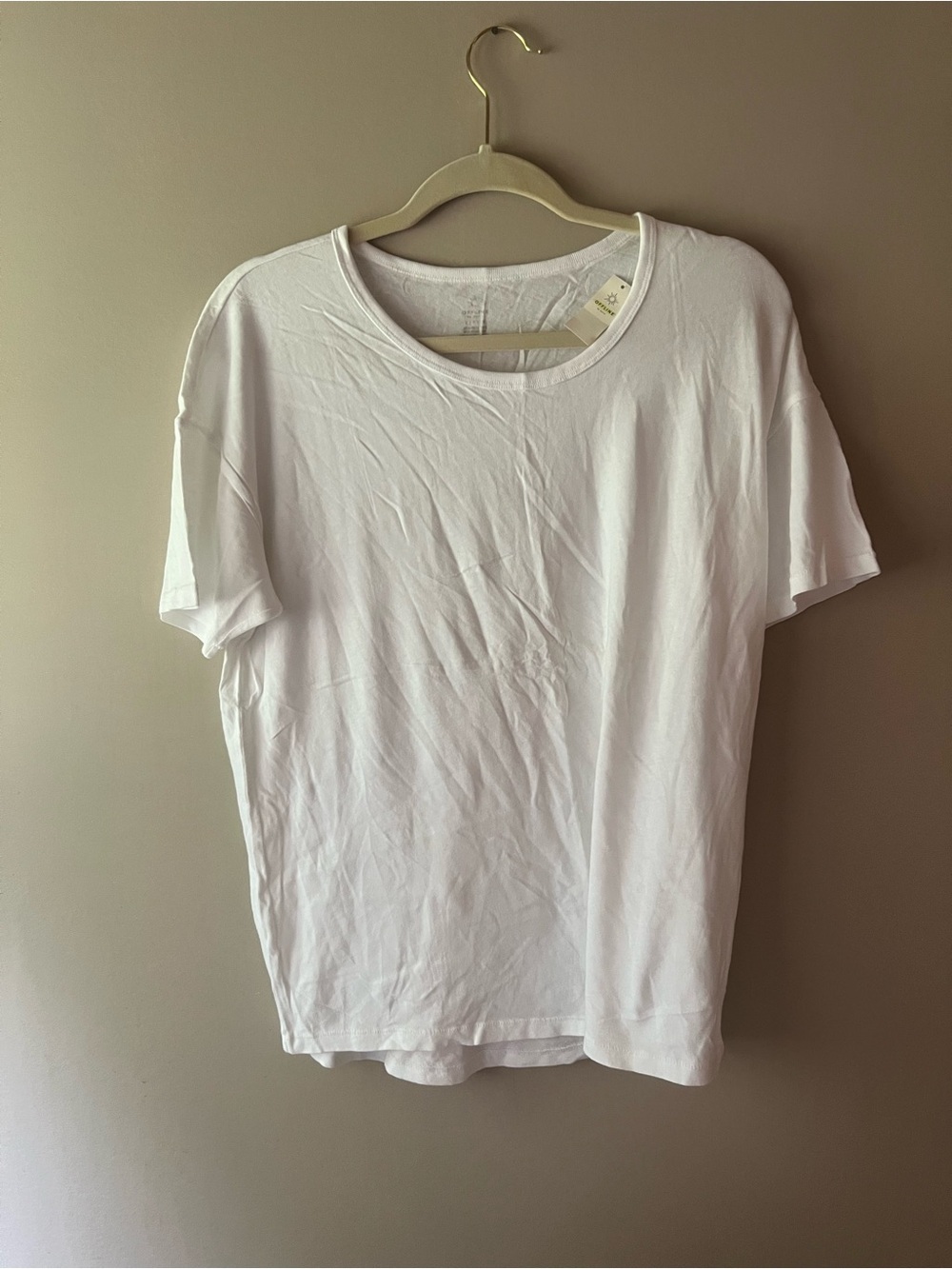 aerie Classic White Short-Sleeve Crew Tee
